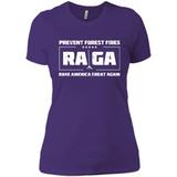 Prevent Forest Fires Rake America Great Again Shirt PINGPONG - Ladies' Boyfriend T-Shirt