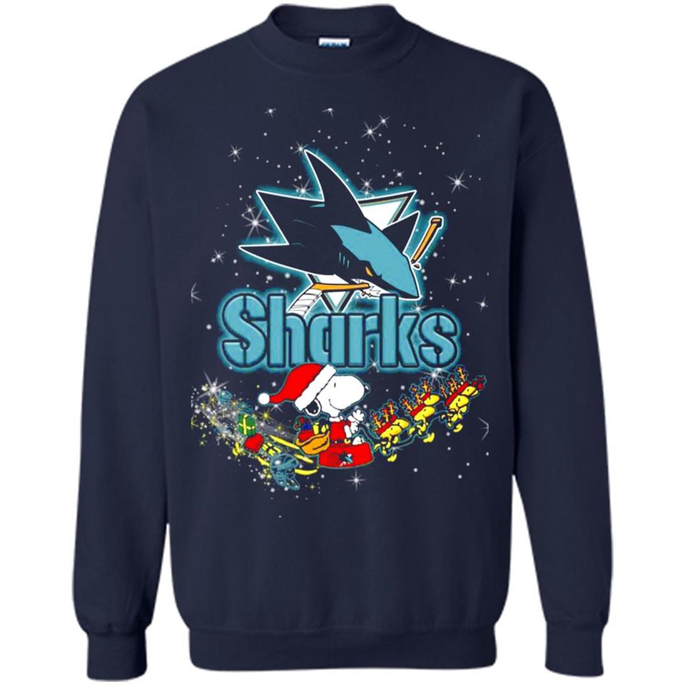 Snoopy Christmas San Jose Sharks - Sweatshirt