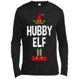 Hubby Elf Shirt - Family Matching Christmas Pajamas - Canvas Long Sleeve T-Shirt