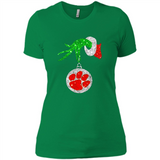 Amazing tee Clemson Tigers Glitter Grinch Monogram Ornament Christmas Gift - Ladies' Boyfriend T-Shirt