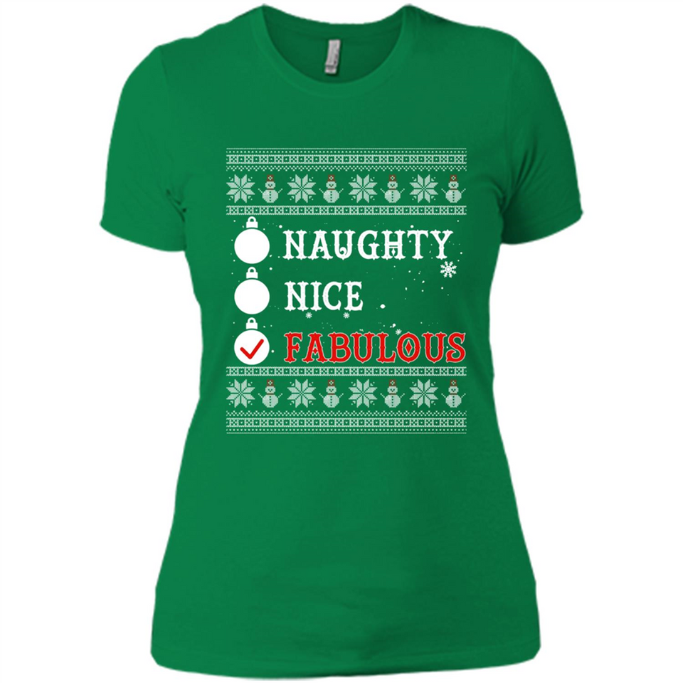 Naughty Nice Fabulous - Ladies' Boyfriend T-Shirt
