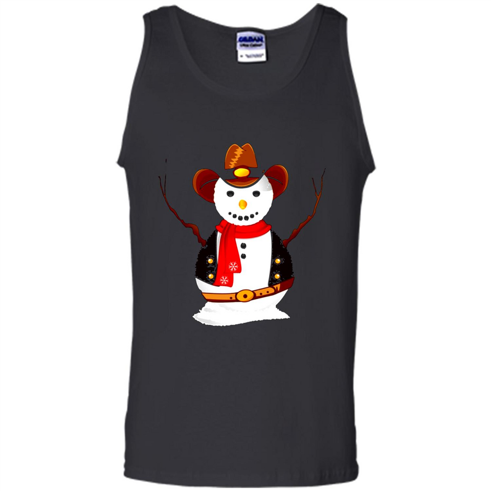 Snowman Cowboy Merry Christmas Xmas