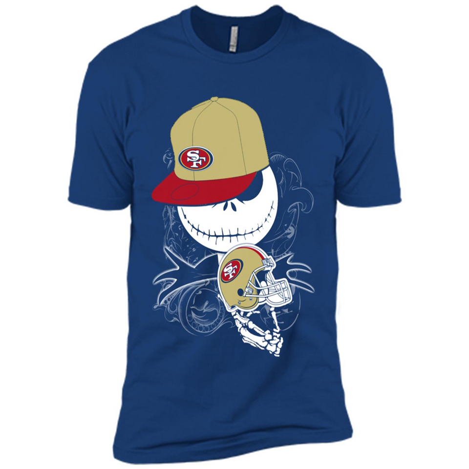 Jack Skellington The Nightmare Before Christmas-49ers Football - Premium Short Sleeve T-Shirt