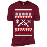 Rifle I Want Rifle Guns For Christmas ugly - Premium Short Sleeve T-Shirt