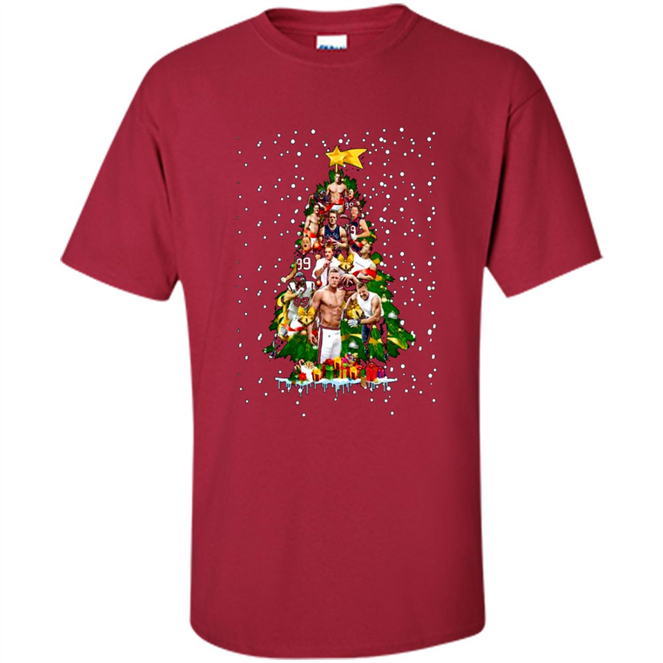 J.J. Watt Christmas Tree ugly sweater PINGPONG