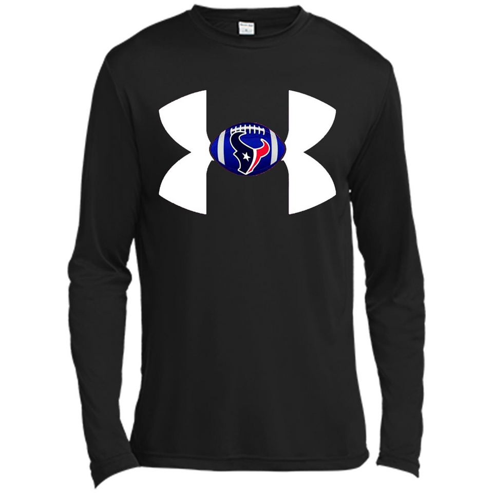 Houston Texans Under Armour Logo - Canvas Long Sleeve T-Shirt