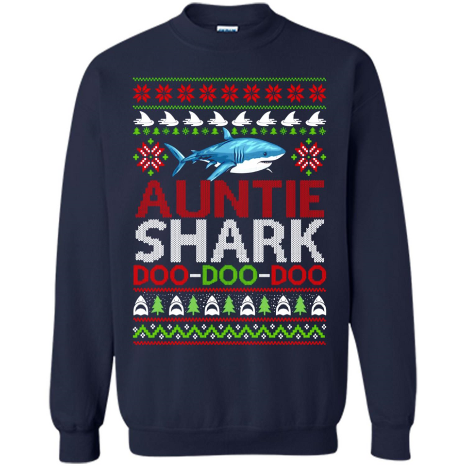 Auntie shark Doo Doo Doo Christmas - Sweatshirt