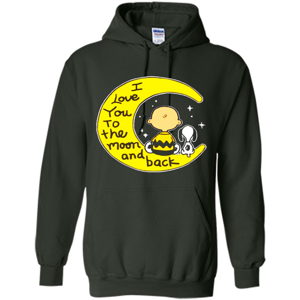 I LOVE YOU TO THE MOON AND BLACK CHARLIE BROWN AND SNOOPY