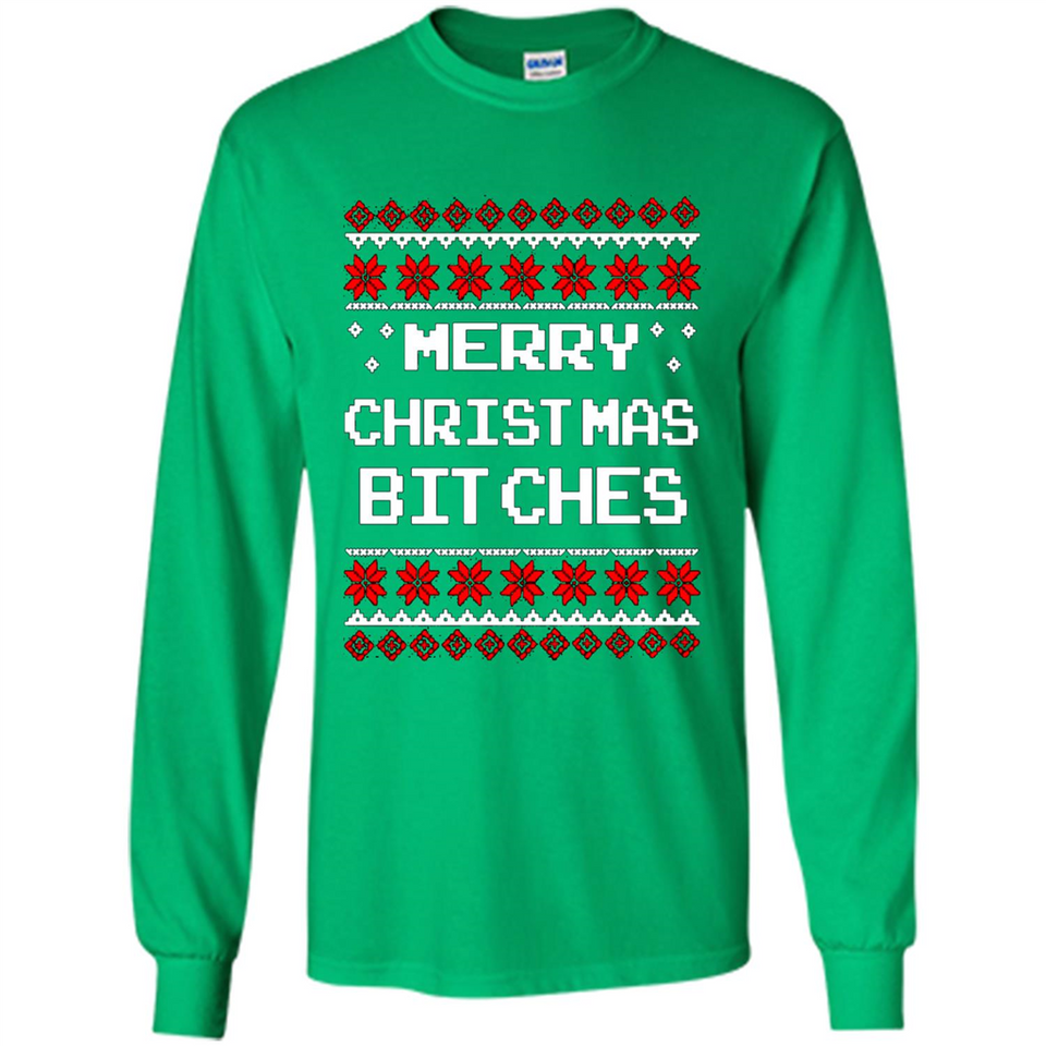 Merry Christmas Bitches ugly sweatshirt PINGPONG