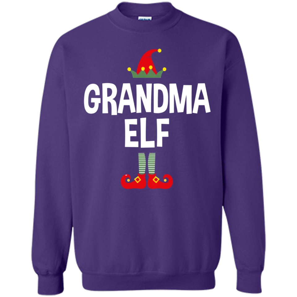Grandma Elf Shirt -Family Matching Christmas Pajamas - Sweatshirt