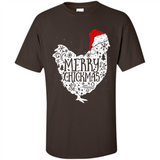 Chicken Christmas T Shirt Merry Chickmas Santa Claus Gifts - Shirt