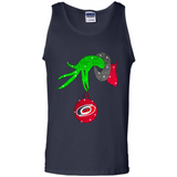 GRINCH HAND HOLDING CAROLINA HURRICANES GLITTER CHRISTMAS PINGPONG