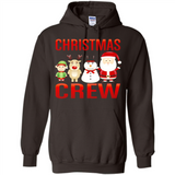 CHRISTMAS CREW Shirt X-mas Santa Snowman Reindeer Elf - Hoodie