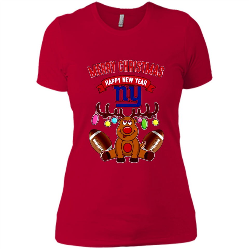 New York Giants NFL Reindeer Funny Merry Christmas And Happy New Year