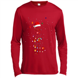 Rottweiler Santa Lights Christmas Dog Xmas Sweatshirt - Canvas Long Sleeve T-Shirt