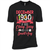 December 1980 38 Years Of Being Classy Sassy - Premium Short Sleeve T-Shirt