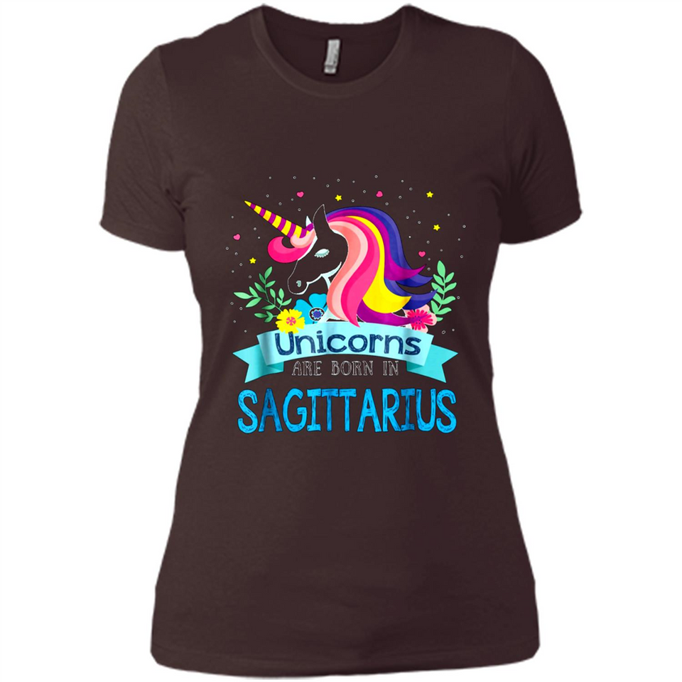 Unicorns are born in Sagittarius Birthday Rainbow Custom Ultra Cotton