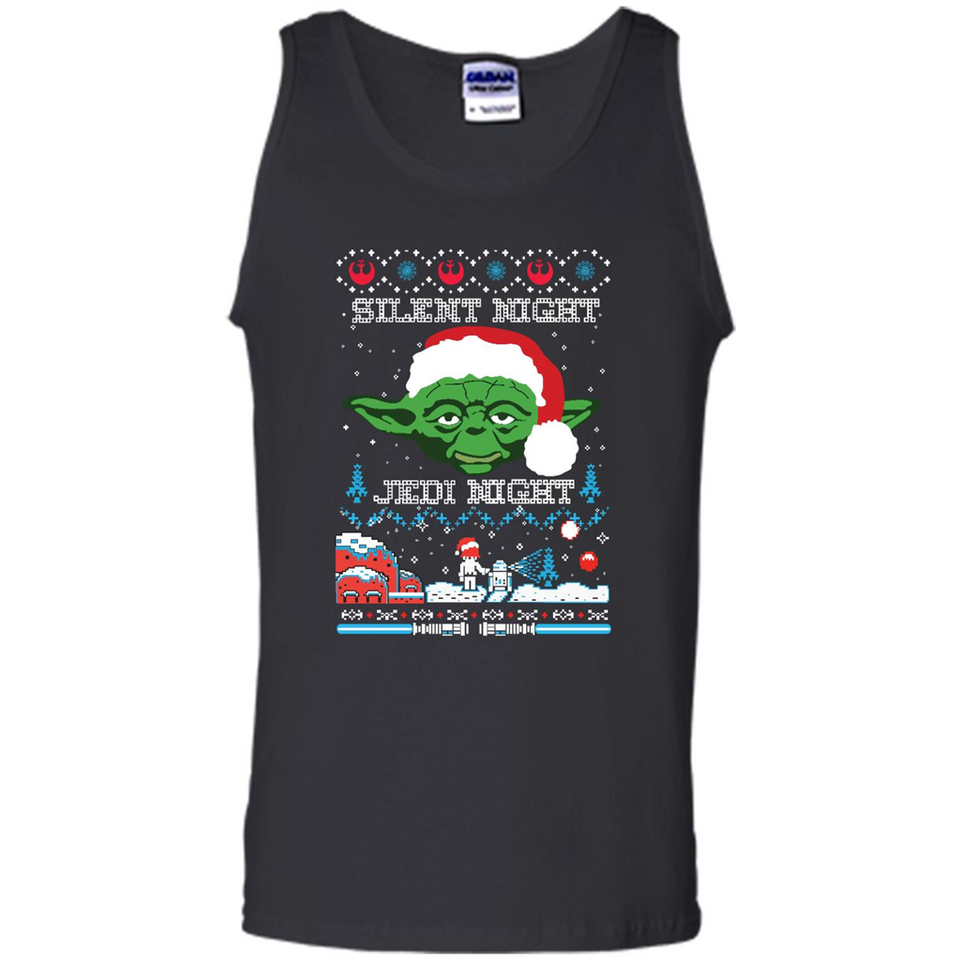 YODA SILENT NIGHT JEDI NIGHT CHRISTMAS UGLY SWEATER