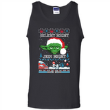 YODA SILENT NIGHT JEDI NIGHT CHRISTMAS UGLY SWEATER