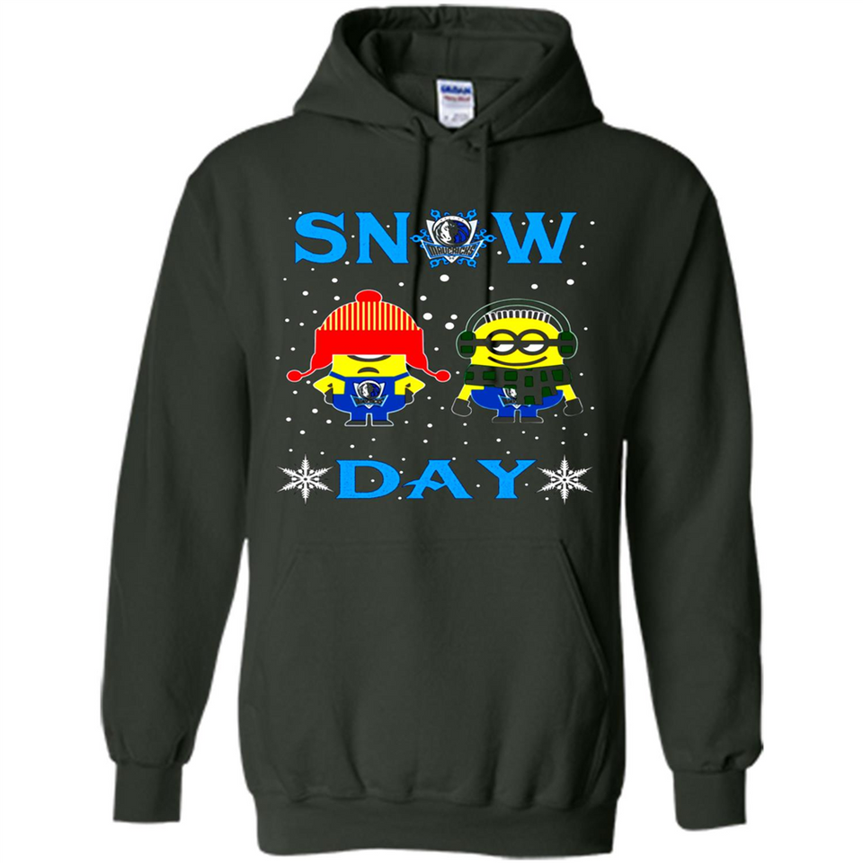 Snow Day Shirt For Dallas Mavericks Vs Minion Fans pingpong