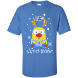 Minion Baltimore Ravens Ugly Christmas Sweater Let it Snow - Shirt