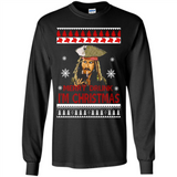 Jack sparrow Merry Drunk I'm Christmas - Long Sleeve T-Shirt