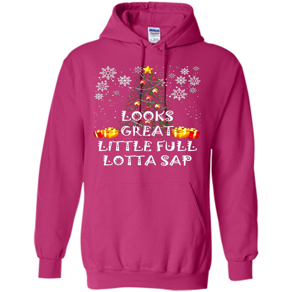 Looks Great Little Full Lotta Sap Funny Christmas Tree Mug PINGPONG - Hoodie
