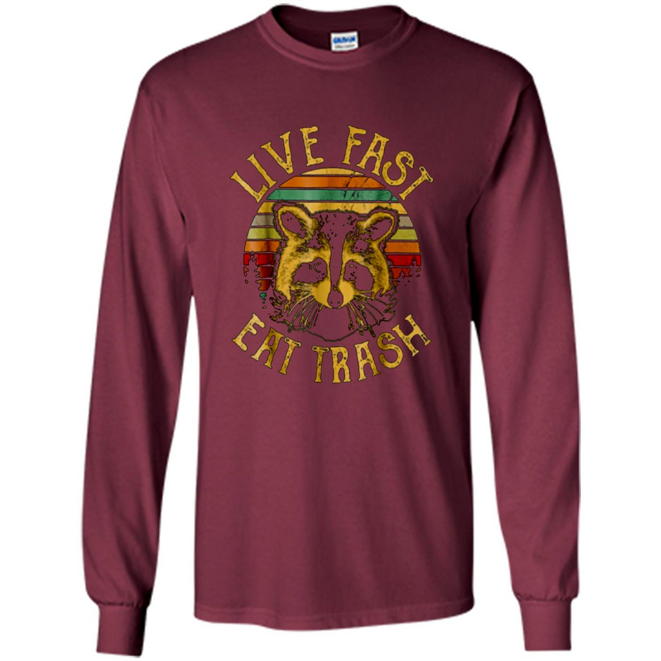 Live fast eat trash bear vintage camping PINGPONG