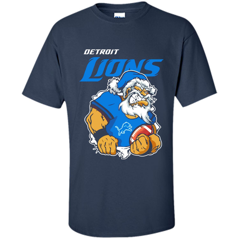 Grumpy Santa Claus Detroit Lions Football Team PINGPONG