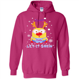Minion Atlanta Braves Ugly Christmas Sweater Let it Snow - Hoodie