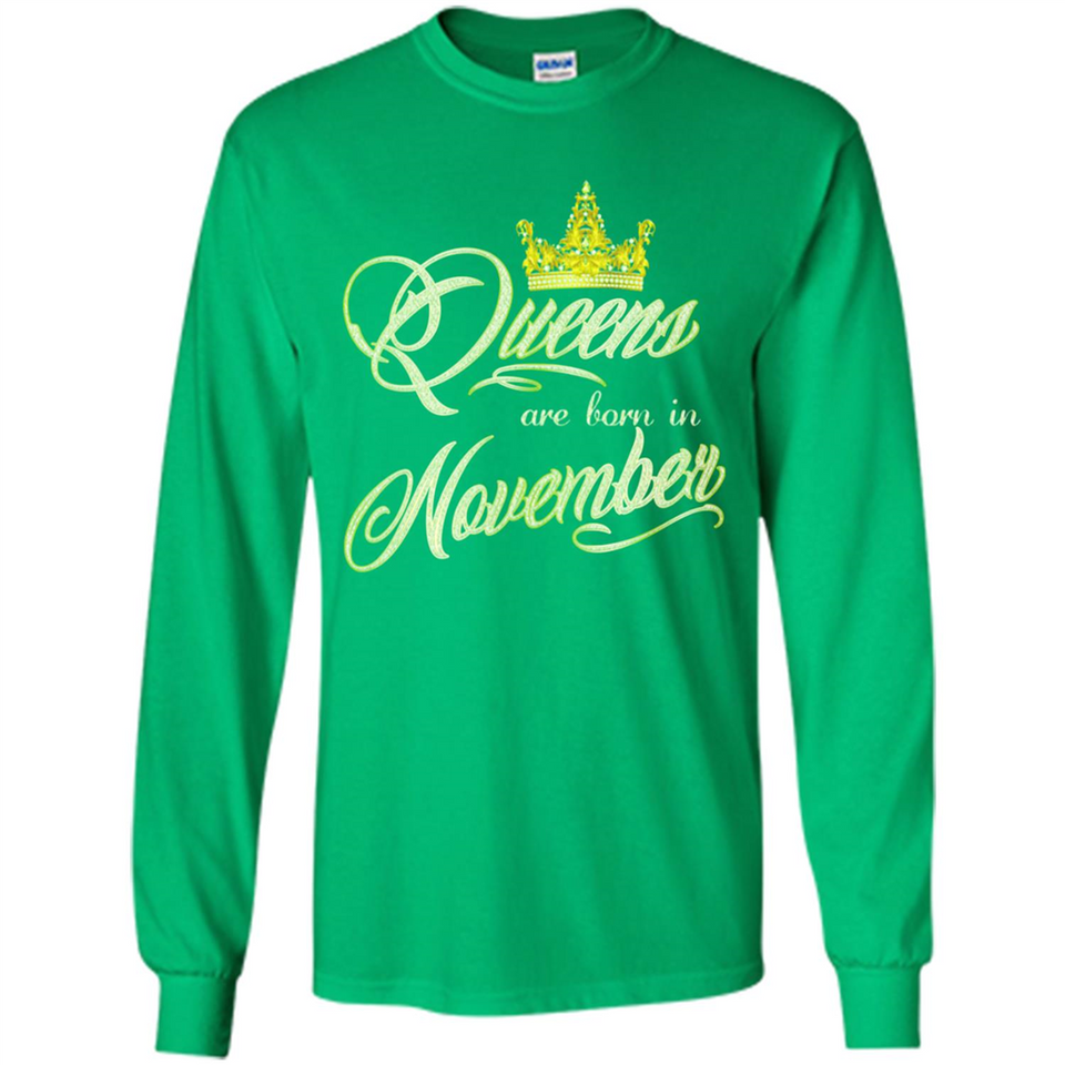 Queens Are Born In November Golden T-Shirt