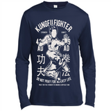 Kungfu Martial Arts Fight Apparel - Canvas Long Sleeve T-Shirt