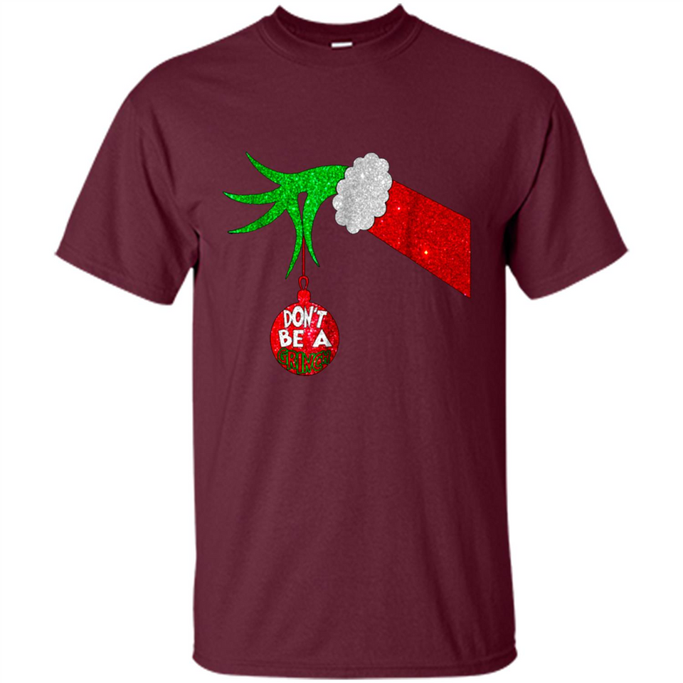 GRINCH HAND HOLDING CHRISTMAS ORNAMENT - DON'T BE A GRINCH PINGPONG