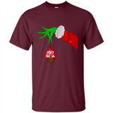 GRINCH HAND HOLDING CHRISTMAS ORNAMENT - DON'T BE A GRINCH PINGPONG