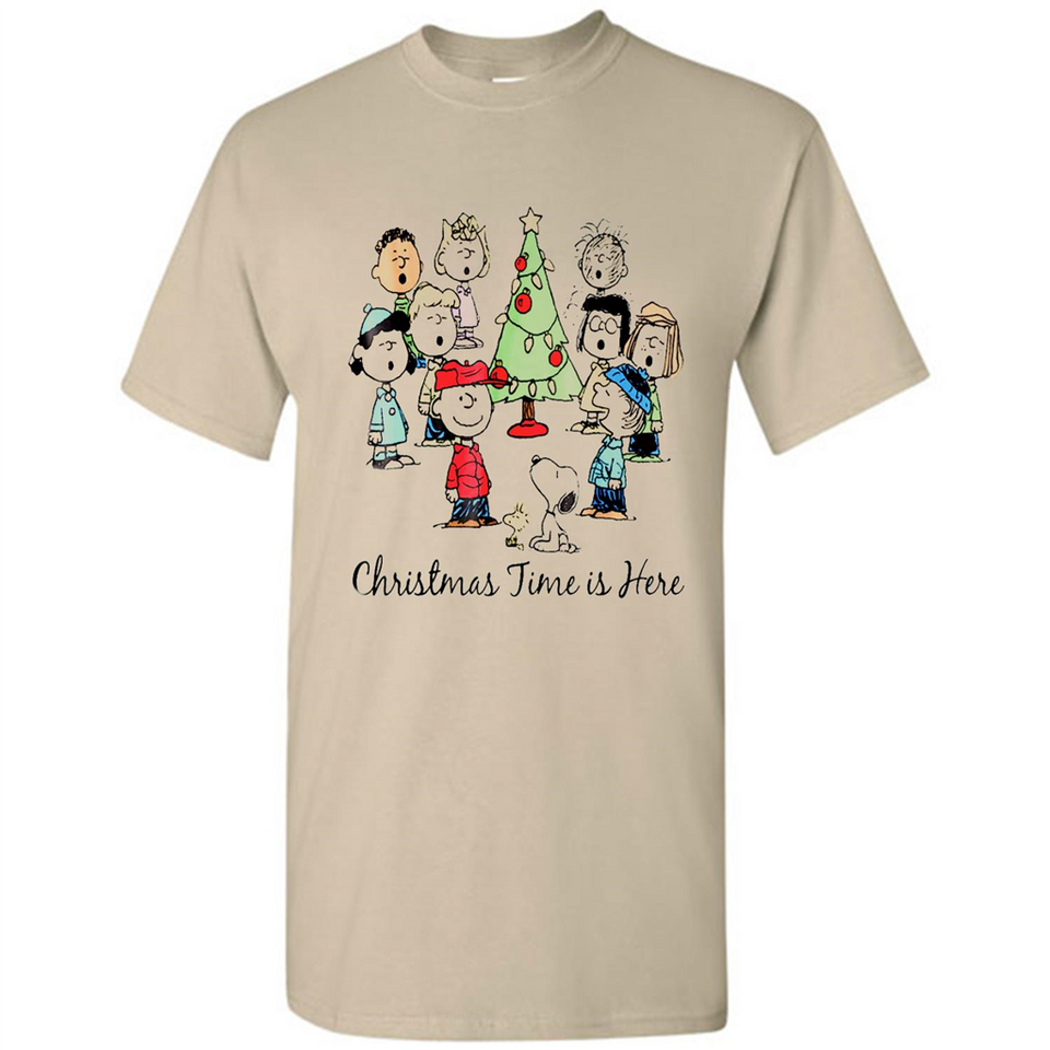 Snoopy Christmas Time Is Here Sporty T-Shirt - Shirt