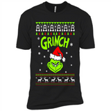 The Grinch Face Christmas - Premium Short Sleeve T-Shirt