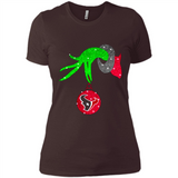 GRINCH HAND HOLDING HOUSTON TEXANS GLITTER CHRISTMAS PINGPONG