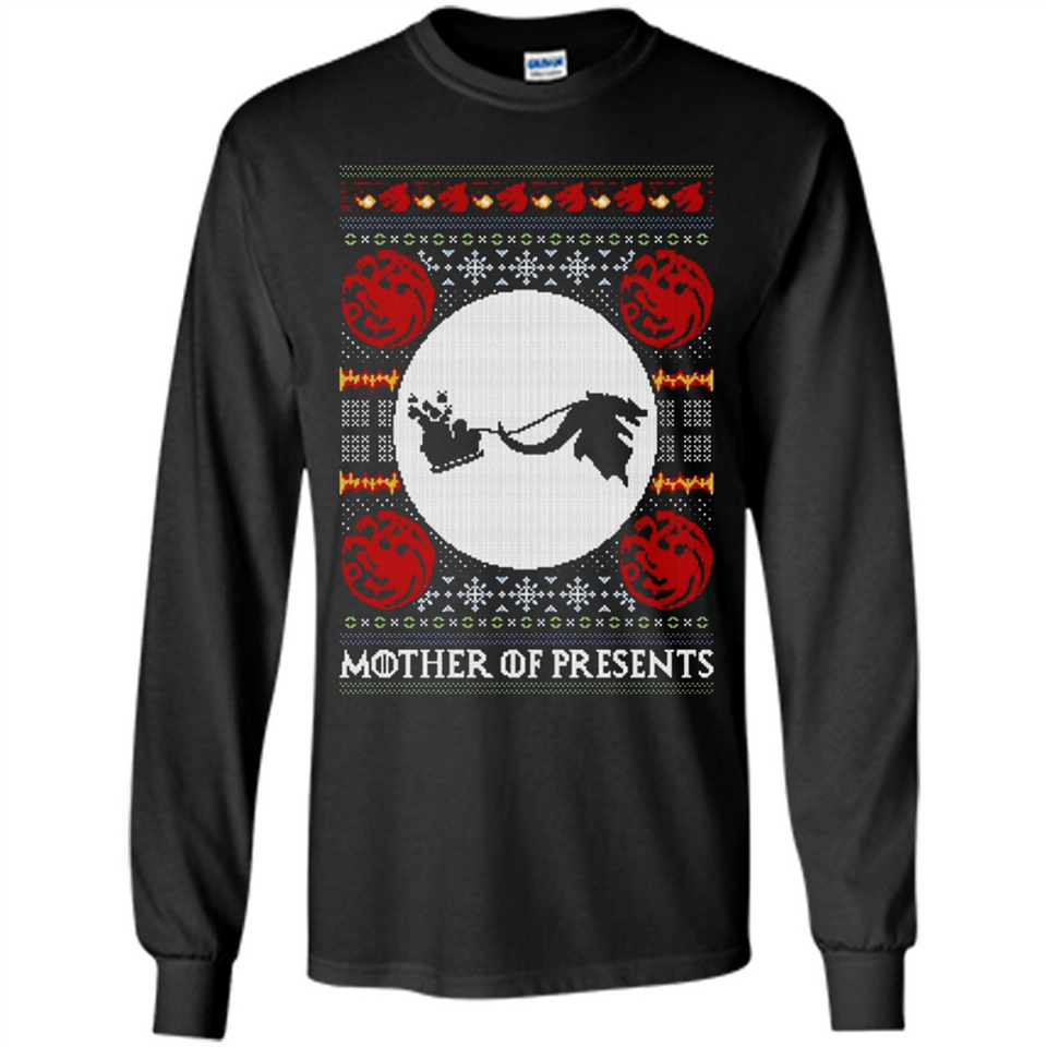 Mother Of Presents – Game of Thrones ugly christmas sweater - Long Sleeve T-Shirt
