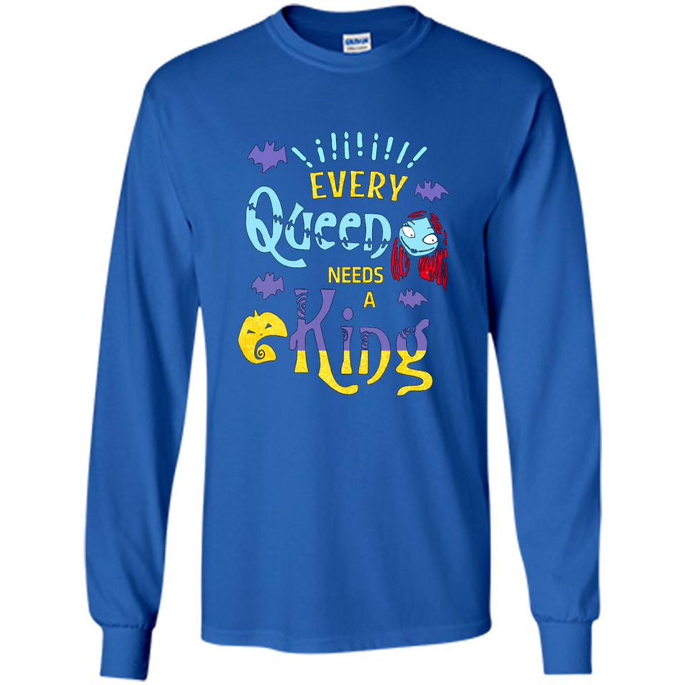 Nightmare Before Christmas Shirt - Sally Glitter Shirt - Every Queen needs a King PINGPONG