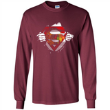 Chicago Blackhawks And Superman Fans - Long Sleeve T-Shirt