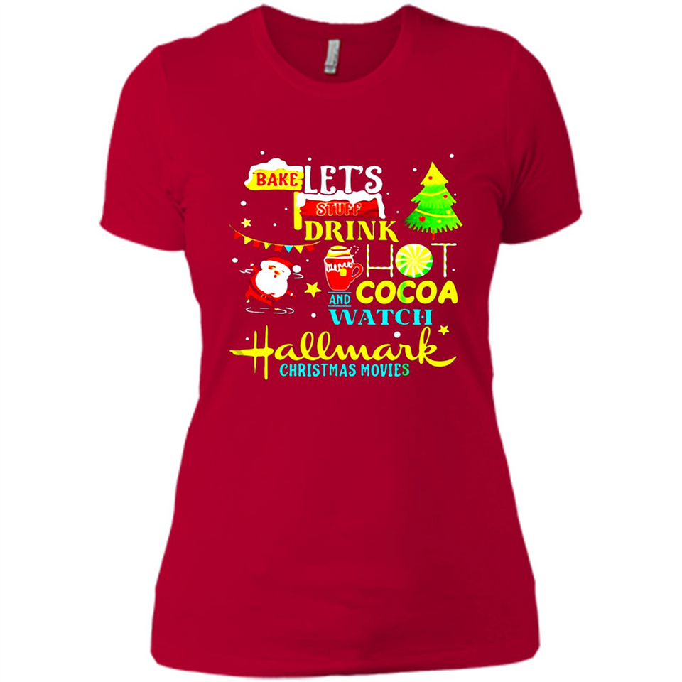 Santa claus i just want to bake stuff and waych christmas movi PINGPONG - Ladies' Boyfriend T-Shirt