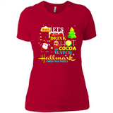 Santa claus i just want to bake stuff and waych christmas movi PINGPONG - Ladies' Boyfriend T-Shirt