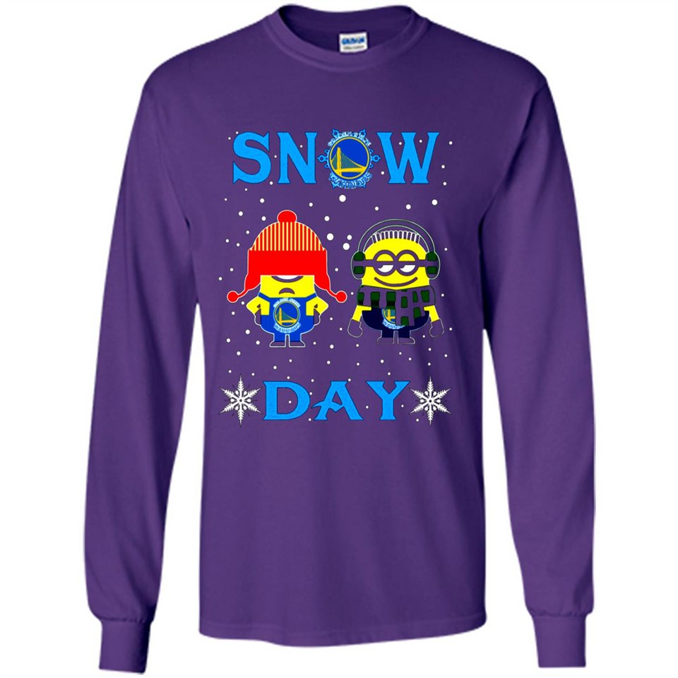Snow Day Shirt For Golden State Warriors Vs Minion Fans pingpong
