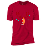 Football Christmas Shirt Reindeer Christmas Football Funny - Premium Short Sleeve T-Shirt