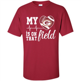 Green Bay Packers Football My Heart is on that Field - Shirt