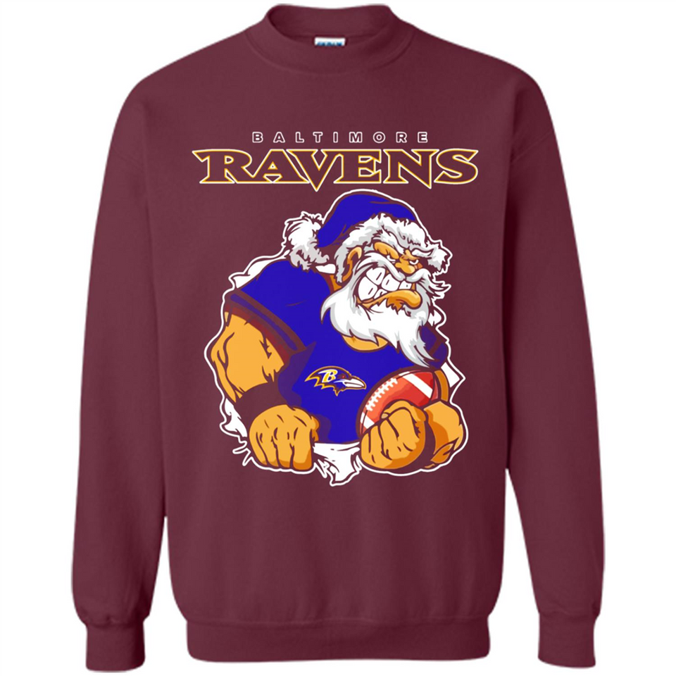 Grumpy Santa Claus Baltimore Ravens Football Team PINGPONG
