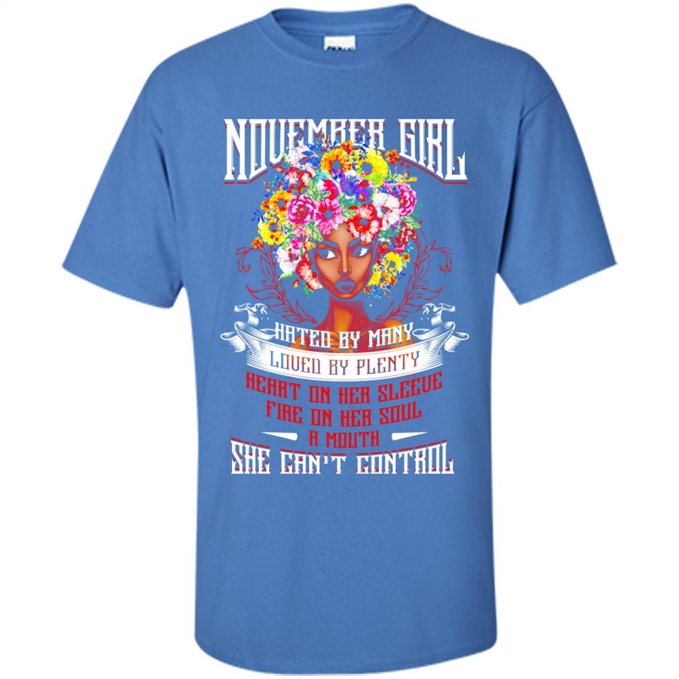 November Girl Flower - Shirt