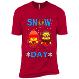 Snow Day Shirt For Chicago Blackhawks Vs Minion Fans pingpong