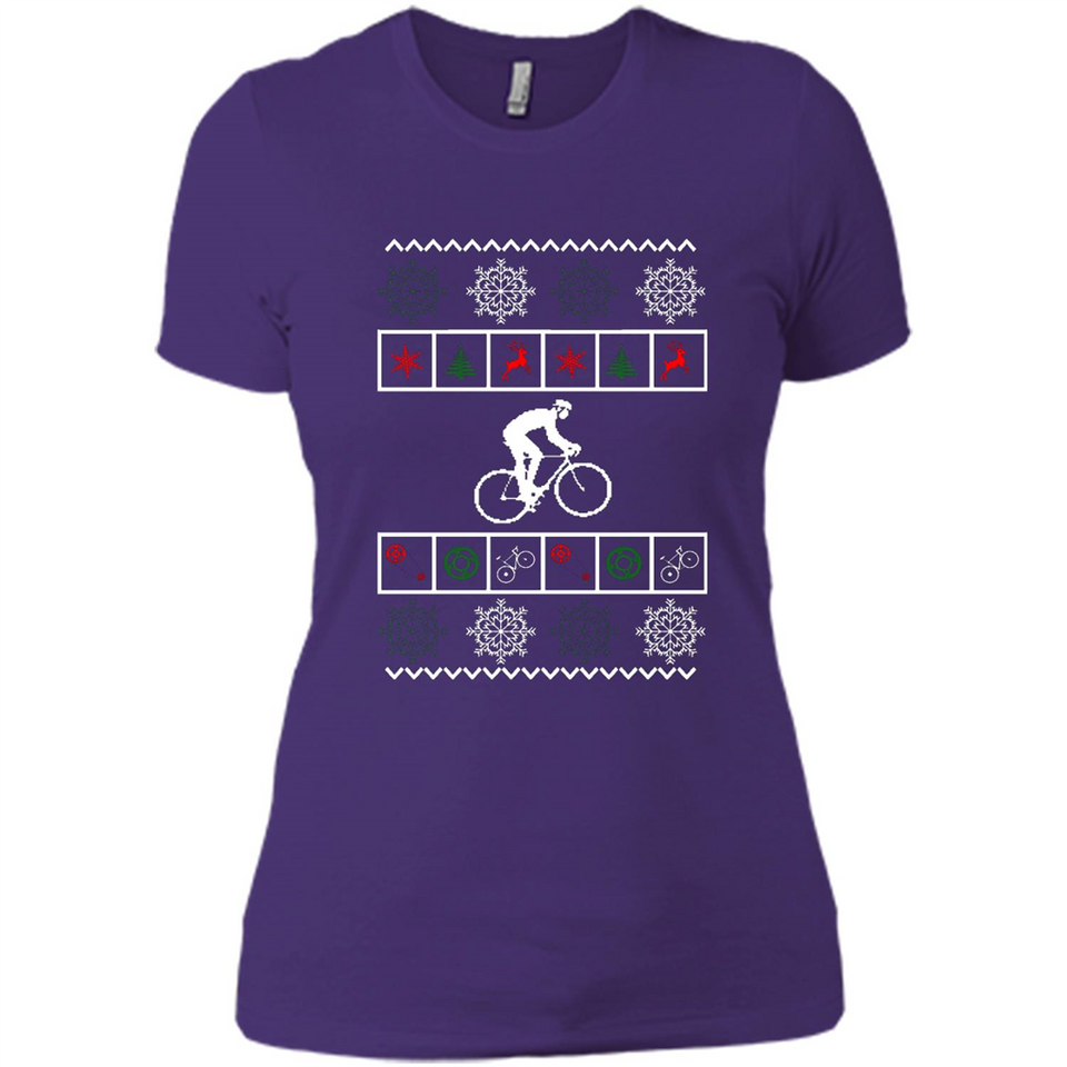 Christmas Ugly Sweater Best Cycling Ugly Christmas Sweater - Ladies' Boyfriend T-Shirt