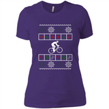 Christmas Ugly Sweater Best Cycling Ugly Christmas Sweater - Ladies' Boyfriend T-Shirt